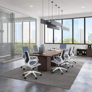 Rectangular Cube Base Conference Table (Multiple Sizes Available)