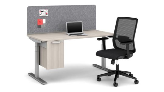 Stand Up Desk with chair
