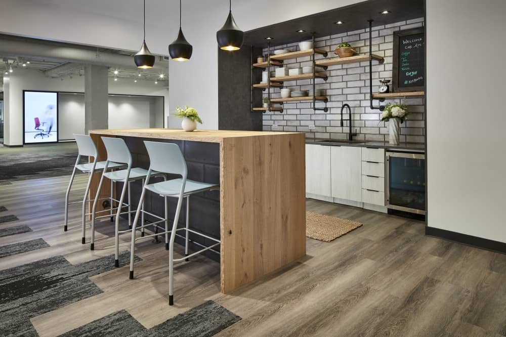 Pierce Bar Stools in Cafe Setting