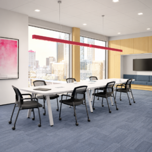 Boat Shape Conference Table with Metal V Legs (Multiple Sizes Available)