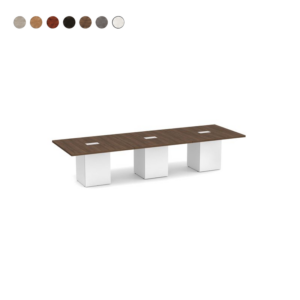 Rectangular Cube Base Conference Table 12'