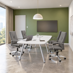 Arena Table with Metal V Legs (Multiple Sizes Available)