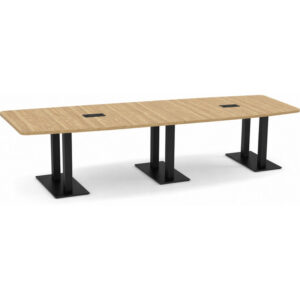 Boat Shape Table with Metal Base 12'