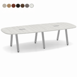 Arena Table with Metal V Legs 10'
