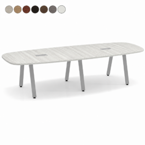 Arena Table with Metal V Legs 12'