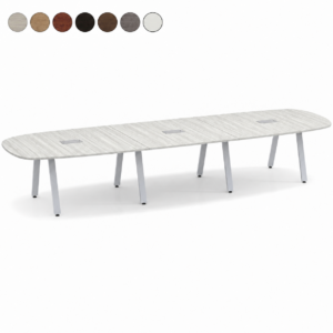 Arena Table with Metal V Legs 14'