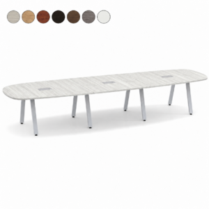 Arena Table with Metal V Legs 16'