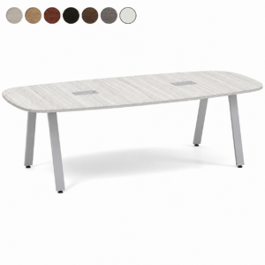 Arena Table with Metal V Legs 8'