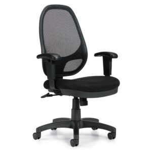 Mesh High Back Synchro Tilter Task Chair with Rounded Back
