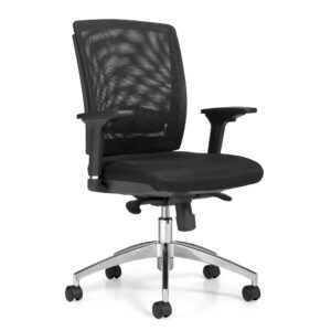 Mesh Back Synchro Tilter Task Chair with Chrome Base