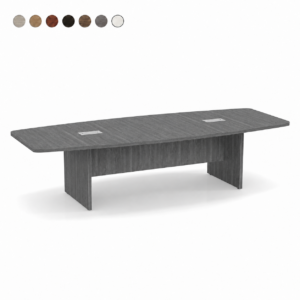 Boat Shape Conference Table with Panel Base 10'