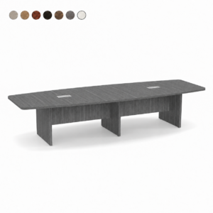 Boat Shape Conference Table with Panel Base 12'