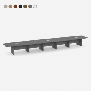 Boat Shape Conference Table with Panel Base 24'
