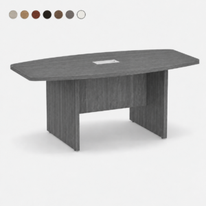 Boat Shape Conference Table with Panel Base 6'