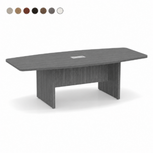 Boat Shape Conference Table with Panel Base 8'