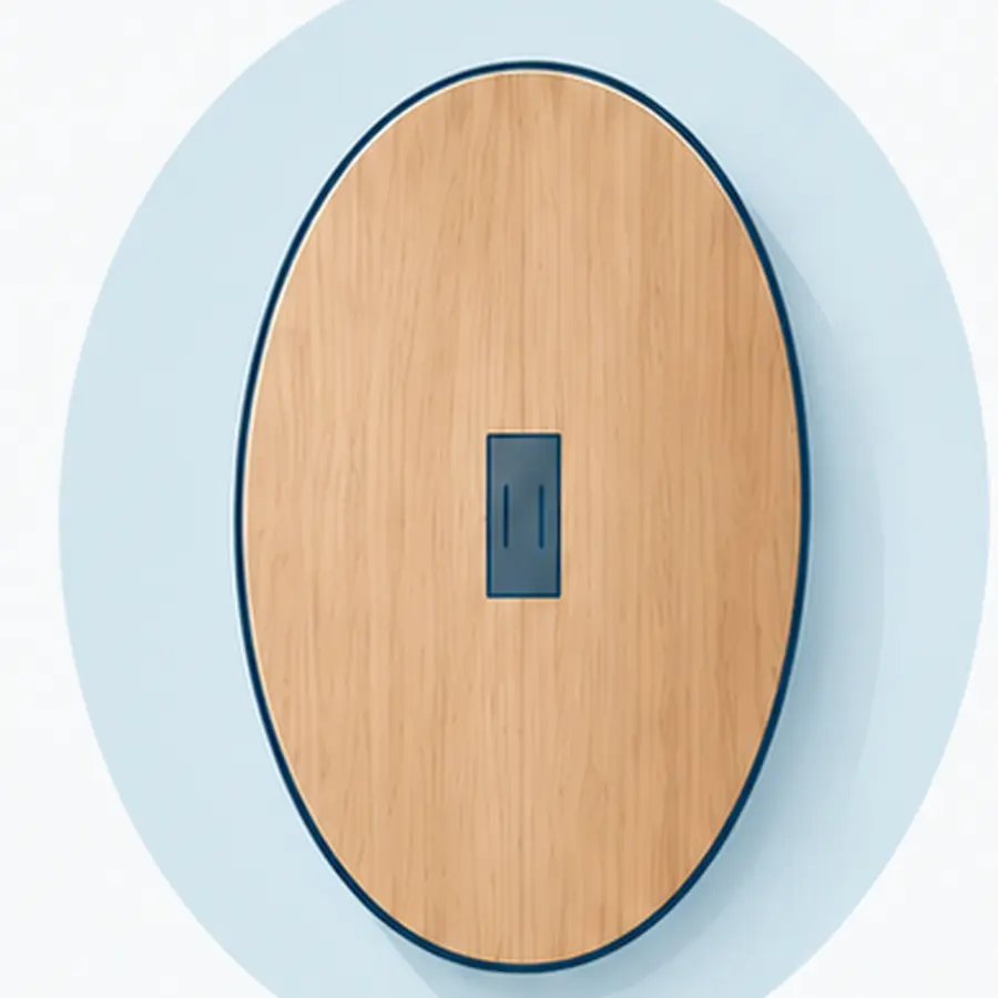 An illustration with a boat shaped conference table.