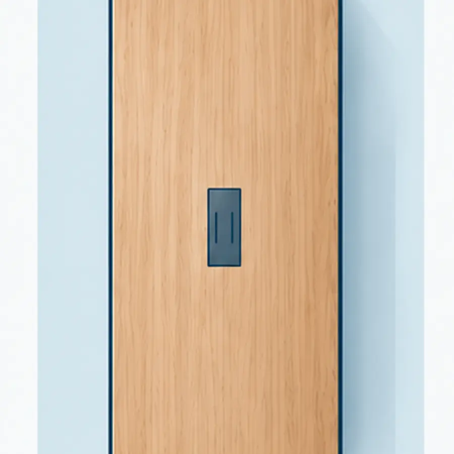 An illustration with a rectangular shaped conference table.