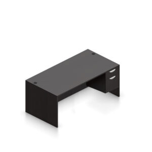 SL-33 Straight Desk with Single Hanging Pedestal