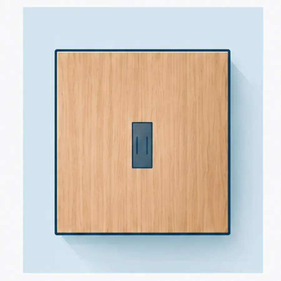 An illustration with a square shaped conference table.